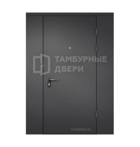 Дверь в тамбур глухая с перегородкой порошок — ламинат ТД-42